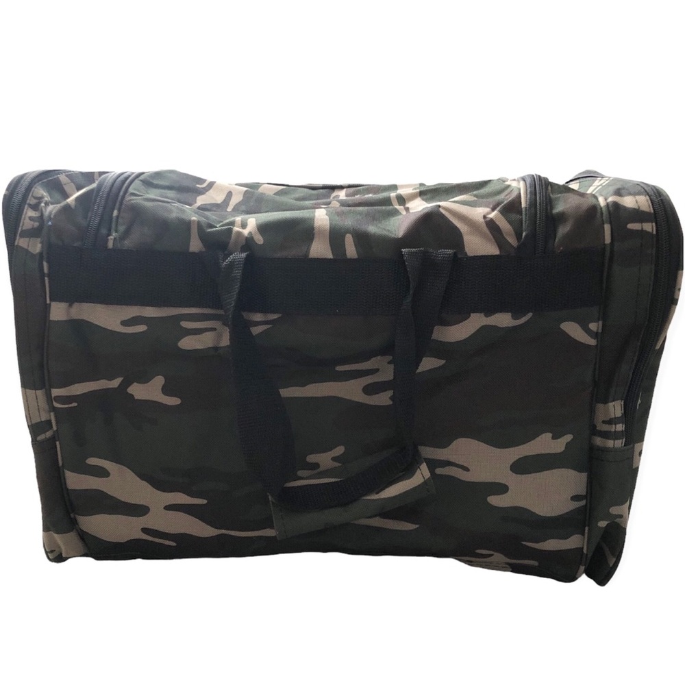 Dig Camouflaged Weekender Duffle Bag With Adjustable Detachable Shoulder Strap - Picture 3 of 9